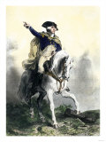 General George Washington in Battle on Horseback  Revolutionary War