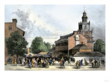 Old State House  Later Called Independence Hall  Philadelphia  1700s