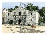 The Alamo in San Antonio  Texas  1800s
