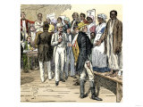 Slaves for Sale at an Auction in New Orleans  Louisiana