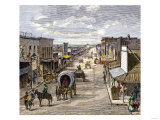 Main Street in Wichita  Kansas  1870s