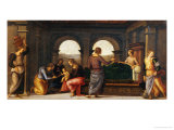 Durante Altarpiece: Predella with the Nativity of the Virgin