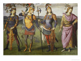 Lunette with Fortitude and Temperance