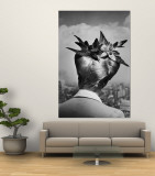 Woman Showing Her Fashionable Wartime Hairstyle Called Winged Victory