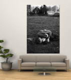 American Soldier Kissing English Girlfriend on Lawn in Hyde Park  Favorite Haunts of US Troops