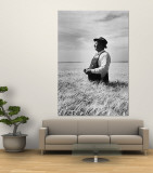 Farmer Posing in His Wheat Field