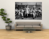 Boys Club Little League Baseball Players Putting on Their Uniforms Prior to Playing Game