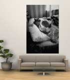 Young Mother Being Awakened by One of Her Sons