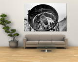 Men Working on Pipes Used to Divert Section of Missouri River During Building of Fort Peck Dam