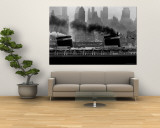 SS United States Sailing in New York Harbor