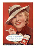 Craven A  Womens Hats Cigarettes Smoking Clothing Clothes  USA  1936