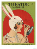 Theatre Magazine  Rabbits Bunny Girls Make Up Makeup Magazine  USA  1924
