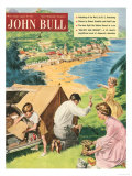 John Bull  Holiday Tents Camping Beaches Seaside Magazine  UK  1950
