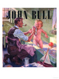 John Bull  Babies Baths Fathers Pipes Smoking Decor Bathrooms Magazine  UK  1947