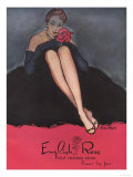 Womens Stockings Nylons Hosiery English Rose Roses  UK  1953
