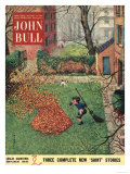 John Bull  Windy Autumn Dogs Magazine  UK  1953