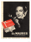Du Maurier  Cigarettes Smoking Glamour  UK  1950