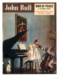 John Bull  Pianos Instruments Playing Cellos Violins Dogs Magazine  UK  1951