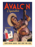 Avalon  Cigarettes Smoking  Guitars Instruments  USA  1940