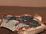 Rover's Landing Site  the Columbia Memorial Station  at Gusev Crater  Mars