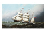 The Three Masted Barque  'Ceres'  Bound For the U S A  1881