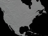 Stereoscopic View of North America