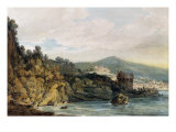 The Coast under Vietri  Salerno in the Distance  19th Century