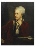 Portrait of William Cowper  Red Coat with a Fur Collar and a White Cap  18th Century