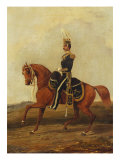 Mounted Officer of 13th Hussars in Full Dress  19th Century