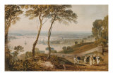 Plymouth Dock  from Near Mount Edgecumbe  19th Century