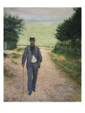 Stroller by the Sea Promeneur au Bord de La Mer  1885
