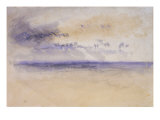 Off the Coast: Seascape and Clouds  19th Century