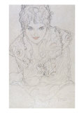Portrait with Right Hand on Chin  Bildnes Von Vorne  c1917-1918