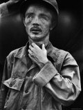 Dazed US Army Corporal Roy Day Jr  after Surviving the Red North Korean Massacre by Playing Dead
