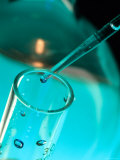 Close Up Pipette and Test Tube Laboratory Testing