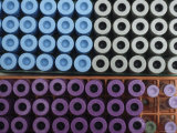 Laboratory Test Tube Rubber Caps Arrangement