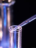 Close Up Pipette and Test Tube Laboratory Testing