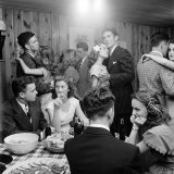 Teenagers Dancing and Socializing at a Party