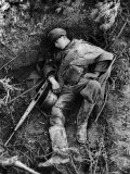 Dead Teenage German Soldier Killed During British Offensive