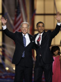 Barack Obama and Joe Biden at the Democratic National Convention 2008  Denver  CO