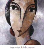 Visage Sur Gris