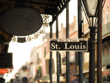 Selective Focus of New Orleans Street Sign in Louisiana