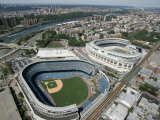 Old New York Yankees Stadium next to New Ballpark  New York  NY