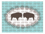 Seagreen Buffalo Belt Buckle