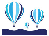 Blue Hot Air Balloon
