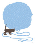 Blue Ball of Yarn