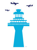Blue Traffic Tower