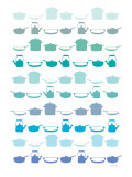 Blue Pots and Pans