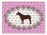 Pink Horse Belt Buckle