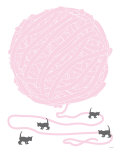 Pink Ball of Yarn